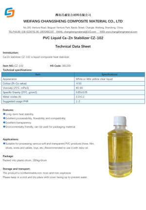 Liquid Calcium Zinc Stabilizer TDS